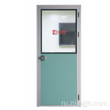 Дверь HPL с дизайном визуального стекла